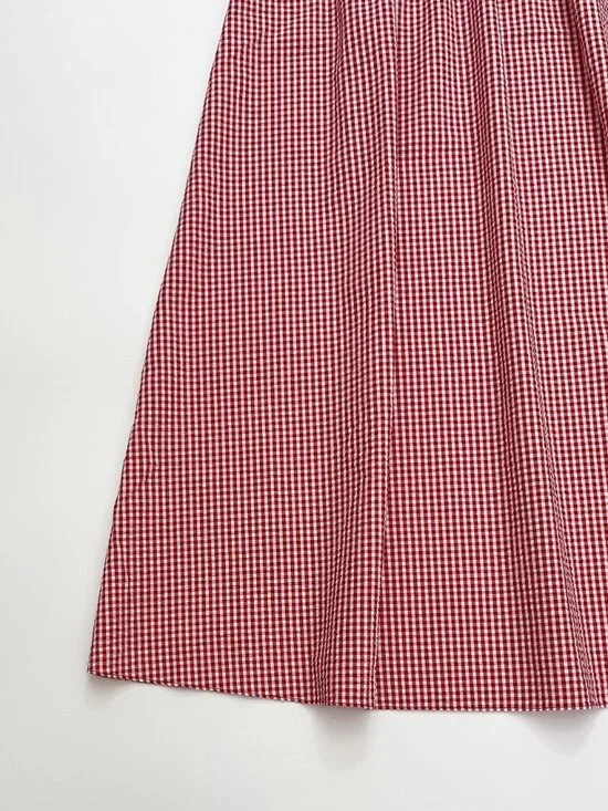 DÔEN Belline Gingham Tie Midi-Dress - Picture 10 of 14